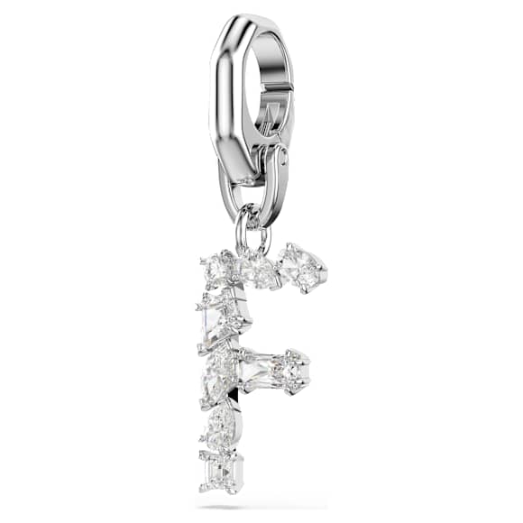 Charm Symbolica, F, Bianco, Placcato rodio - Swarovski, 5707225
