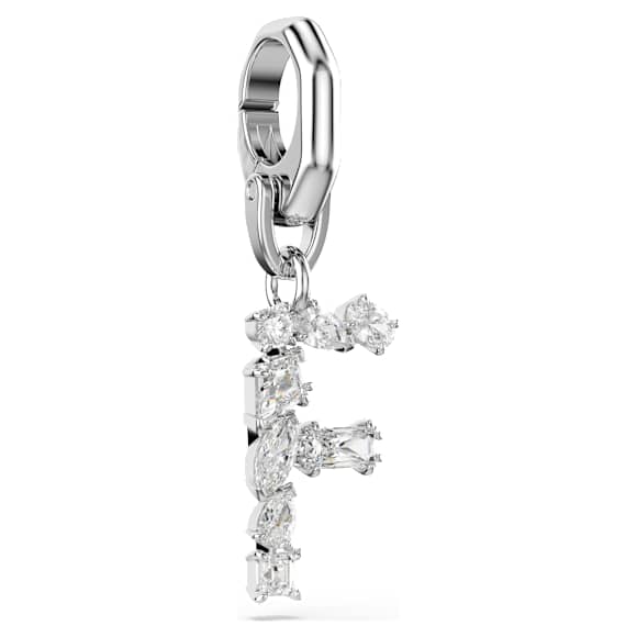 Charm Symbolica, F, Bianco, Placcato rodio - Swarovski, 5707225