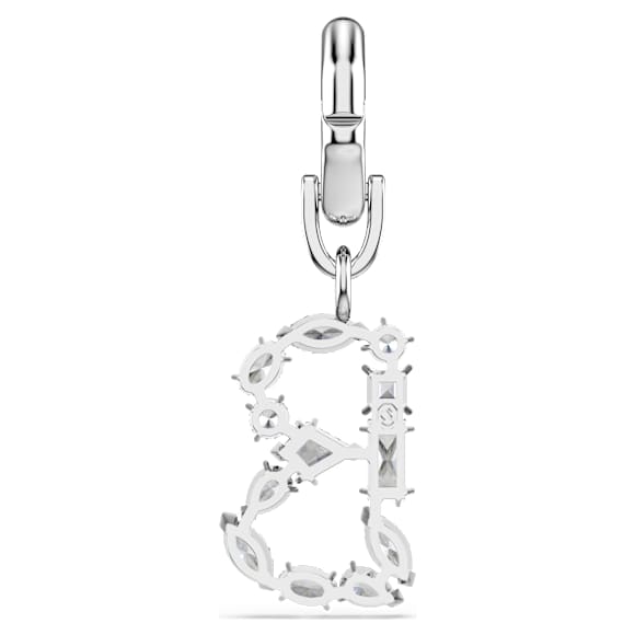 Charm Symbolica, B, Blanc, Métal rhodié - Swarovski, 5707226