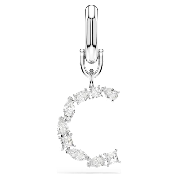 Symbolica Charm, C, Weiß, Rhodiniert - Swarovski, 5707228