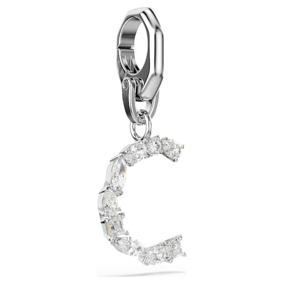 Symbolica Charm, C, Weiß, Rhodiniert - Swarovski, 5707228