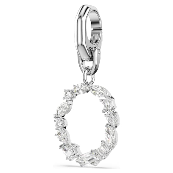 Charm Symbolica, O, Blanc, Métal rhodié - Swarovski, 5707229