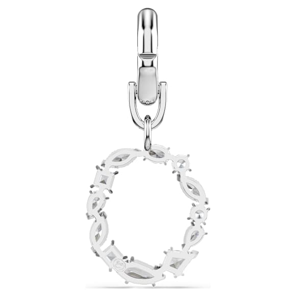 Charm Symbolica, O, Bianco, Placcato rodio - Swarovski, 5707229