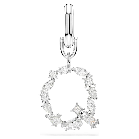 Symbolica Charm, Q, Weiß, Rhodiniert - Swarovski, 5707281