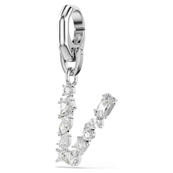 Symbolica Charm, V, Weiß, Rhodiniert - Swarovski, 5707285