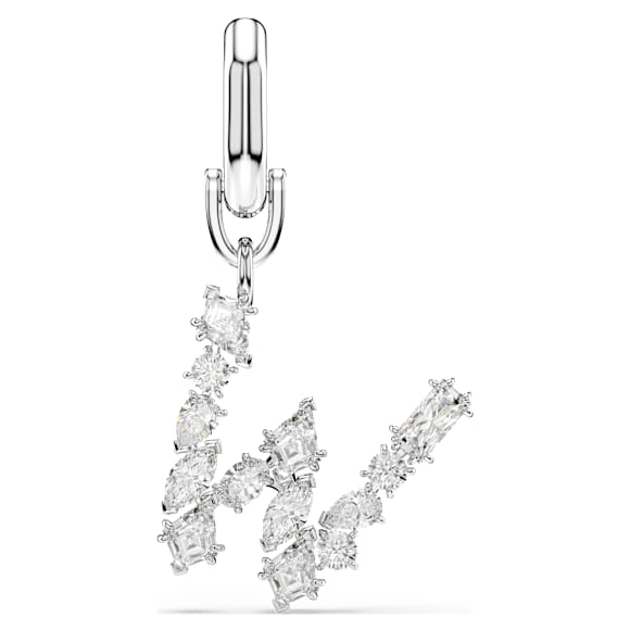 Charm Symbolica, W, Blanc, Métal rhodié - Swarovski, 5707286