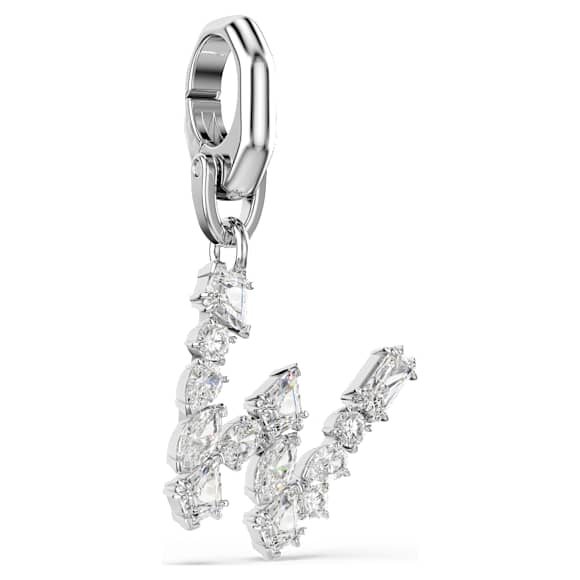 Charm Symbolica, W, Blanc, Métal rhodié - Swarovski, 5707286
