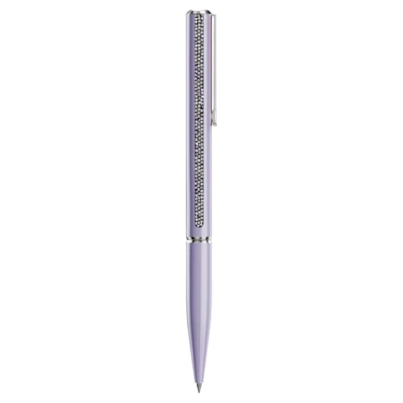 Crystal Shimmer Glide ballpoint pen, Purple, Purple lacquered, Chrome plated - Swarovski, 5707707