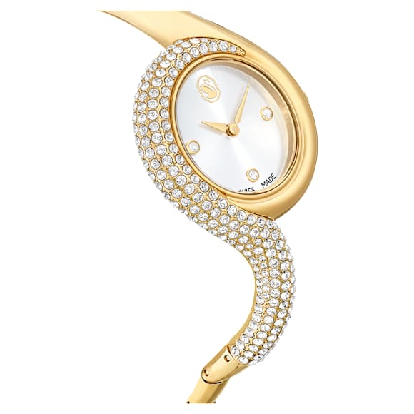 Dextera Asymmetric นาฬิกา, Swiss Made, สร้อยข้อมือโลหะ, โทนสีทอง, เคลือบโทนสีทอง - Swarovski, 5708030