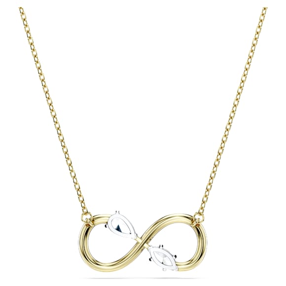 Eternity pendant, Lab-grown diamonds 0.35 ct tw, Mixed shapes, 14K yellow gold - Swarovski, 5708039
