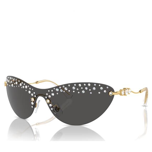 Zonnebril, Mondkapje, Zwart - Swarovski, 5708680