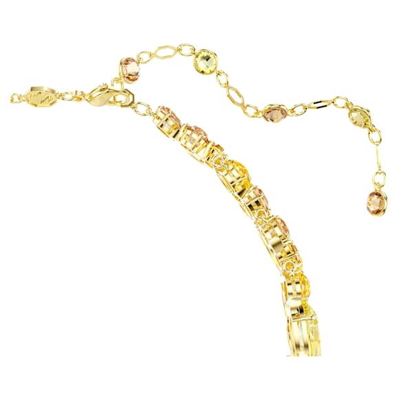 Gema 초커 네크리스, 믹스 컷, 옐로우, 18K 골드 피니시 - Swarovski, 5708713