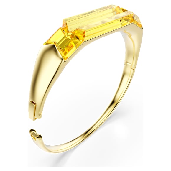 Lucent 手鐲, 黃色, 鍍金（金色飾面） - Swarovski, 5708778