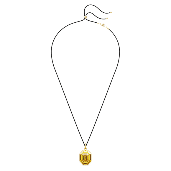 Lucent pendant, Octagon shape, Yellow, Gold-tone plated - Swarovski, 5708781