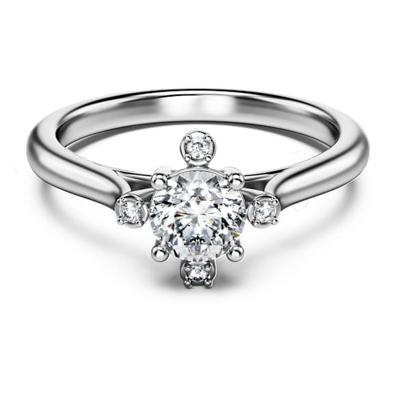 Anello Galaxy, Diamanti creati in laboratorio 0,5 ct tw, Forma rotonda, Oro bianco 18 K - Swarovski, 5709165