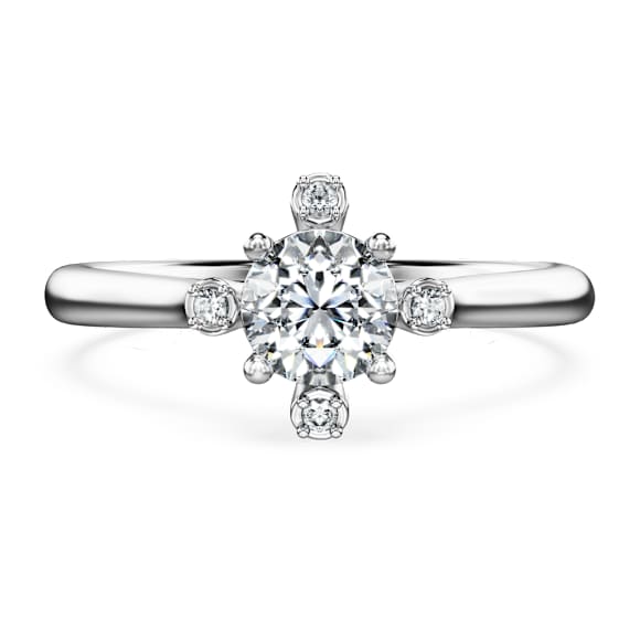 Anello Galaxy, Diamanti creati in laboratorio 0,5 ct tw, Forma rotonda, Oro bianco 18 K - Swarovski, 5709165