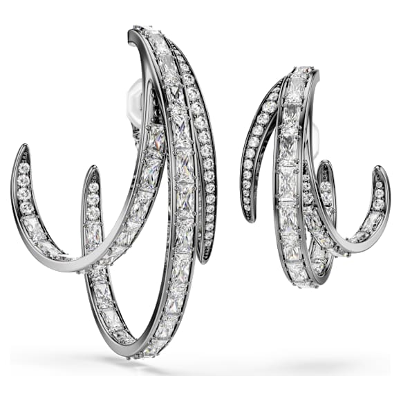 The Vienna Collection Ohrspangen Set (3), Feder, Rutheniert - Swarovski, 5709267