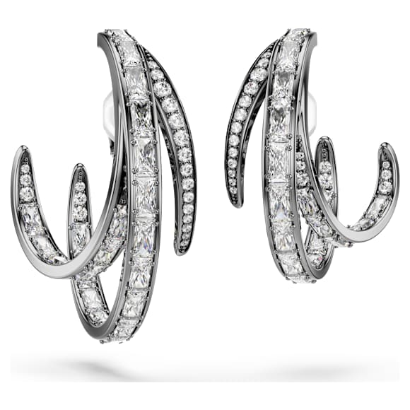 The Vienna Collection Ohrspangen Set (3), Feder, Rutheniert - Swarovski, 5709267