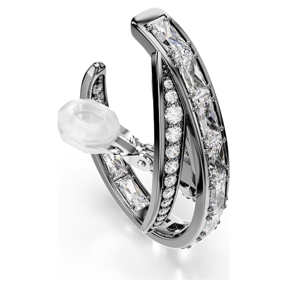 The Vienna Collection Ohrspangen Set (3), Feder, Rutheniert - Swarovski, 5709267