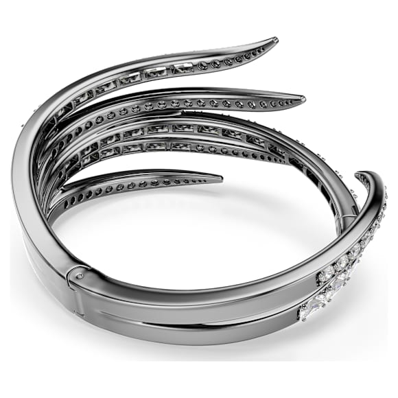 The Vienna Collection Armreif, Feder, Weiß, Rutheniert - Swarovski, 5709271