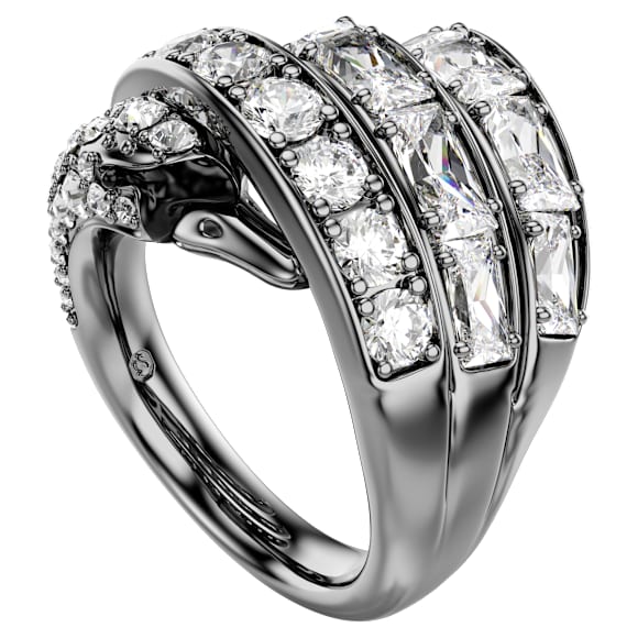 The Vienna Collection Yüzük, Kuğu, Beyaz, Rutenyum kaplama - Swarovski, 5709285