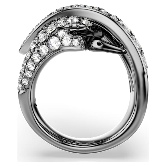 The Vienna Collection gyűrű, Hattyú, Fehér, Ruténium bevonattal - Swarovski, 5709285