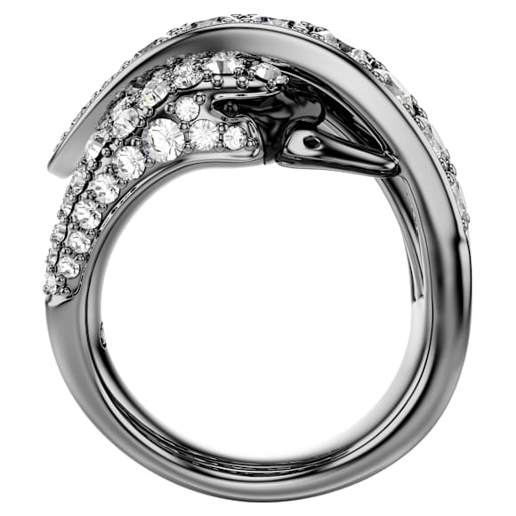 The Vienna Collection Yüzük, Kuğu, Beyaz, Rutenyum kaplama - Swarovski, 5709285