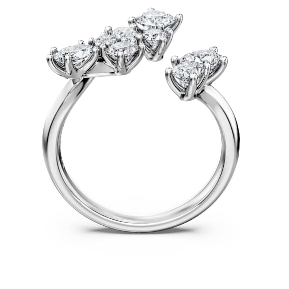 Galaxy overlappende ring, Laboratorium-diamanten 1,25 ct tw, Verschillende vormen, 18K witgoud - Swarovski, 5709350