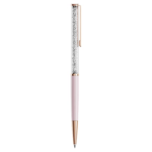 Crystalline Silk ballpoint pen, Pink, Pink lacquered, Rose gold-tone plated - Swarovski, 5709614