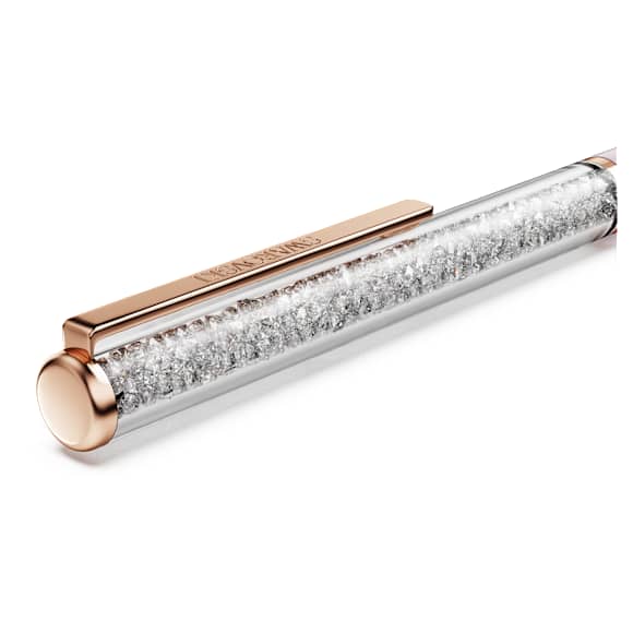 Crystalline Silk ballpoint pen, Pink, Pink lacquered, Rose gold-tone plated - Swarovski, 5709614