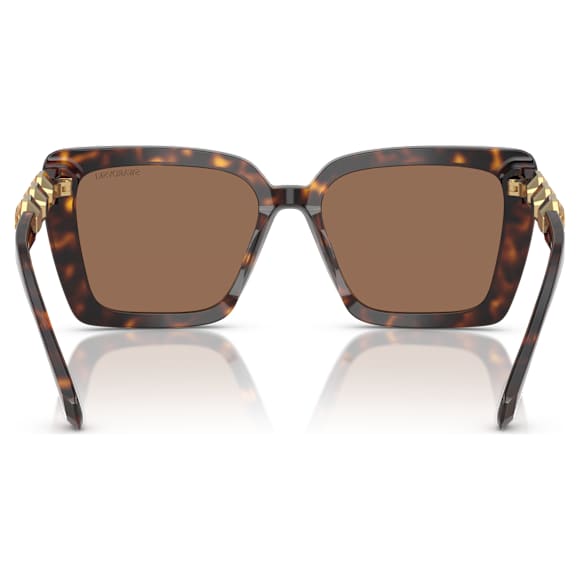 Okulary przeciwsłoneczne, Kształt kwadratowy, SK6032, Brązowe - Swarovski, 5710530