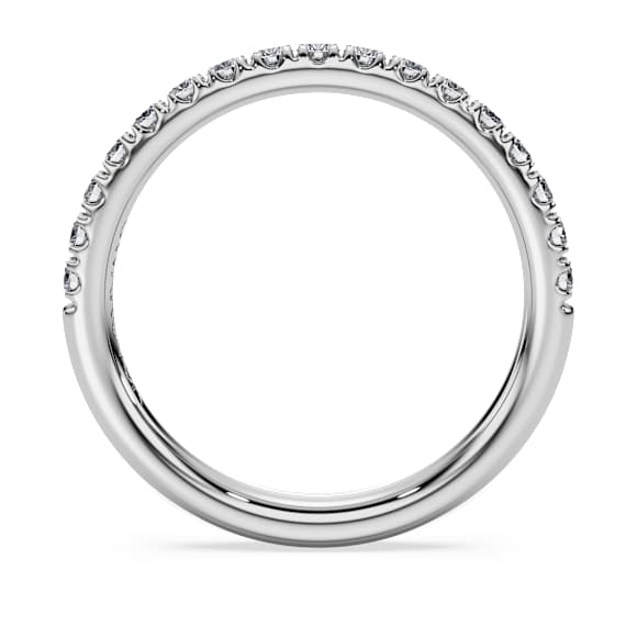 Eternity band ring, Lab-grown diamonds 0.4 ct tw, Round shape, 14K white gold - Swarovski, 5710540