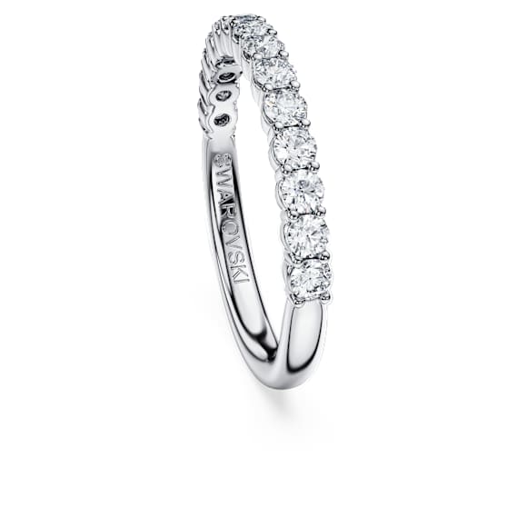 Eternity band ring, Lab-grown diamonds 0.5 ct tw, Round shape, 14K white gold - Swarovski, 5710541