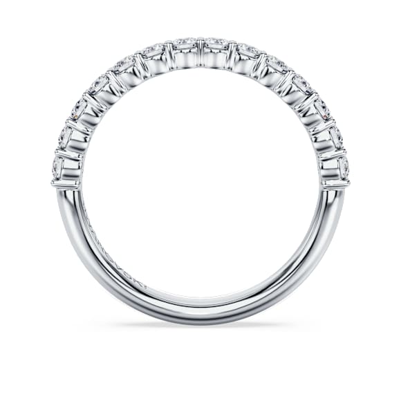 Eternity band ring, Lab-grown diamonds 0.5 ct tw, Round shape, 14K white gold - Swarovski, 5710541