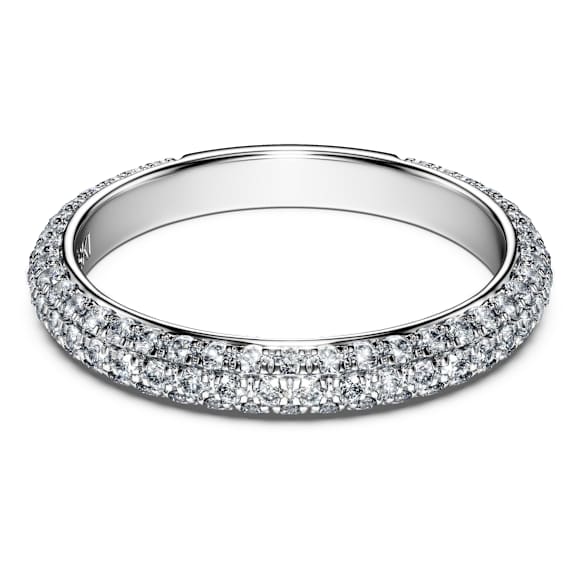Eternity band ring, Lab-grown diamonds 0.75 ct tw, Round shape, 14K white gold - Swarovski, 5710552