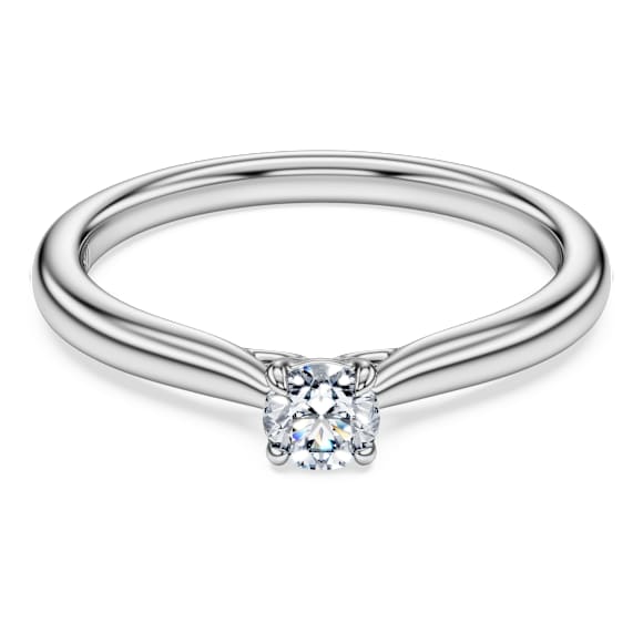 Eternity solitaire ring, Lab-grown diamonds 0.25 ct tw, Round shape, Sterling silver - Swarovski, 5710660