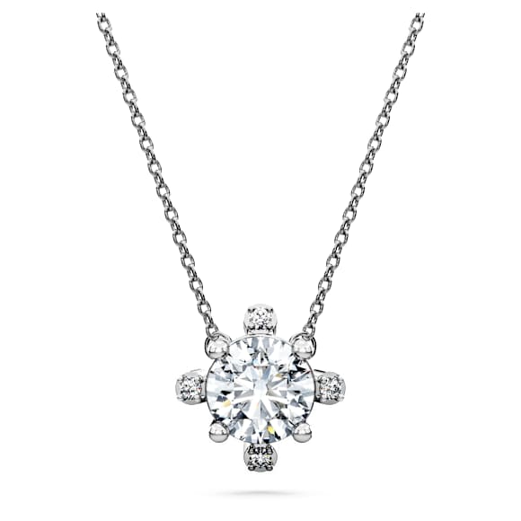 Galaxy pendant, Lab-grown diamonds 1.05 ct tw, Round shape, 14K white gold - Swarovski, 5710683