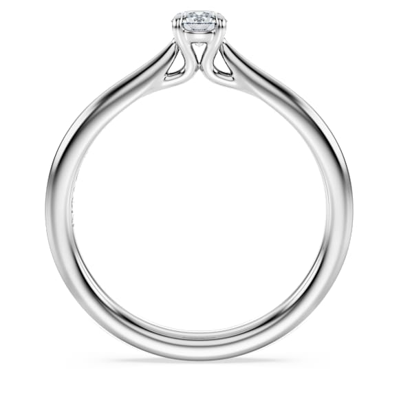 Eternity solitaire ring, Lab-grown diamonds 0.25 ct tw, Round shape, Sterling silver - Swarovski, 5710688
