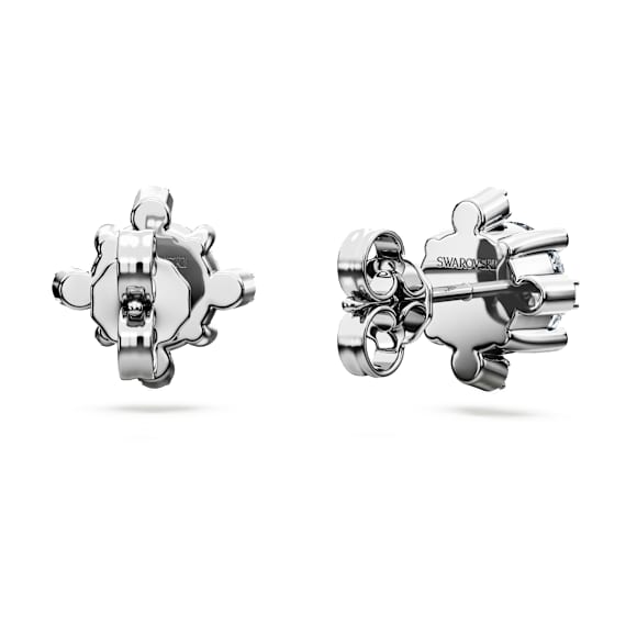 Galaxy stud earrings, Lab-grown diamonds 2.1 ct tw, Round shape, 14K white gold - Swarovski, 5710712