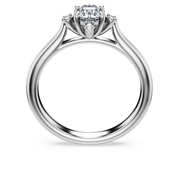 Galaxy ring, Lab-grown diamonds 0.5 ct tw, Round shape, 14K white gold - Swarovski, 5710782