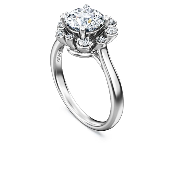 Galaxy ring, Lab-grown diamonds 2 ct tw, Round shape, 14K white gold - Swarovski, 5710827