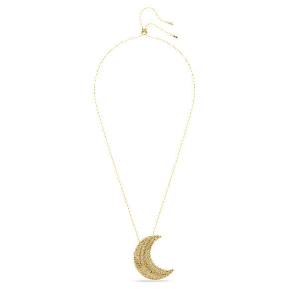 Sublima pendant, Moon, Gold tone, Gold-tone plated - Swarovski, 5710931
