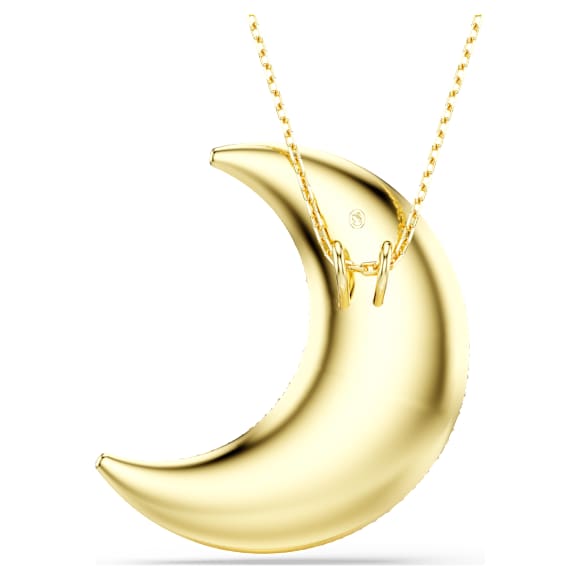 Sublima pendant, Moon, Gold tone, Gold-tone plated - Swarovski, 5710931