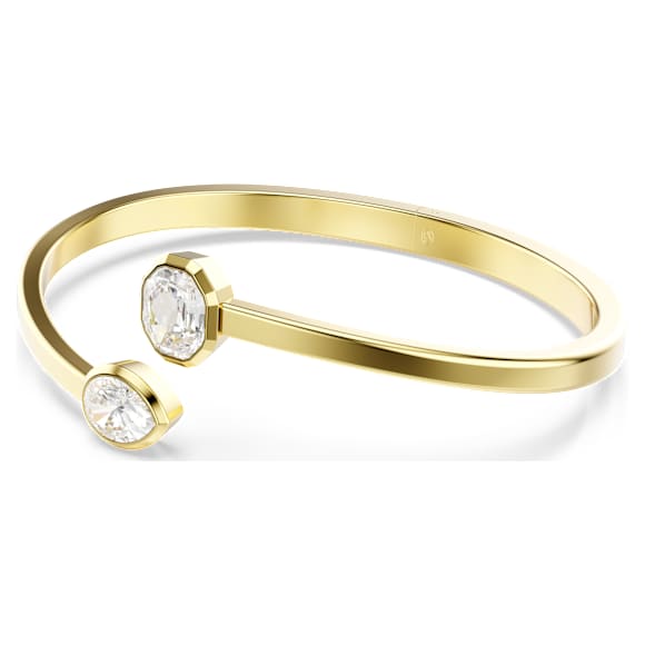 Brazalete Imber, Tallas mixtas, Blanco, Baño tono oro - Swarovski, 5714316