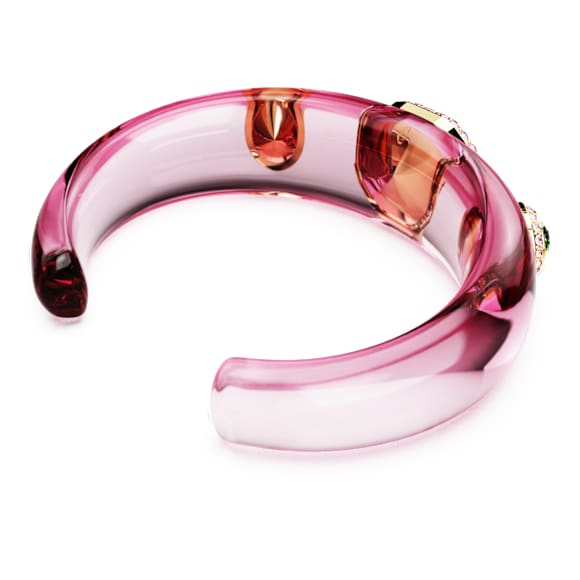 Manžetový náramek Dulcis, Různé výbrusy, Vícebarevný, Povrchová úprava z 18k zlata - Swarovski, 5714384