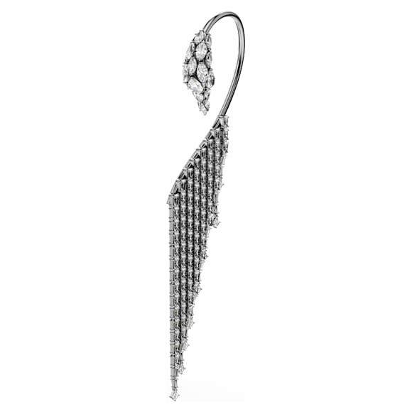 Ozdoby na ucho The Vienna Collection, Labuť, Bílé, Pokoveno rutheniem - Swarovski, 5714555