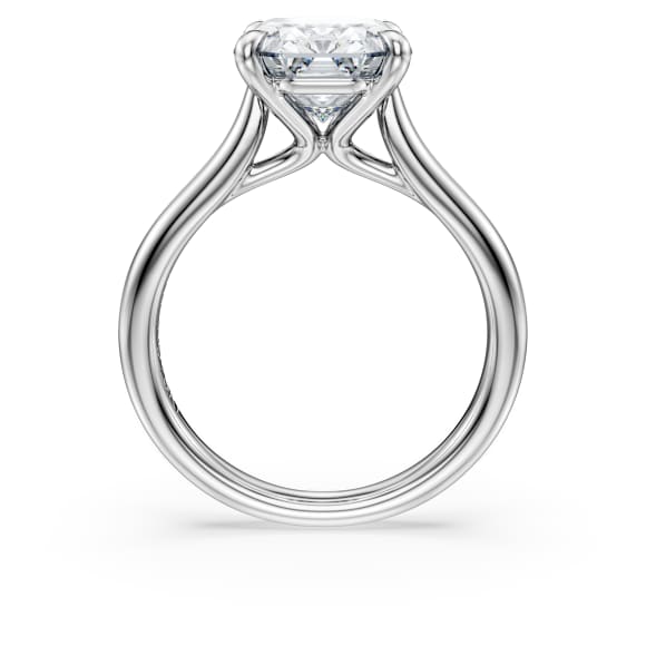 Eternity 單鑽戒指, 總重 4 克拉培育鑽石, 八邊形, 18K 金（白色) - Swarovski, 5714593