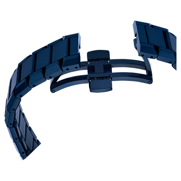 Montre Dextera chrono, 39 mm, Fabriqué en Suisse, Bracelet en métal, Bleues, Finition bleue - Swarovski, 5715457