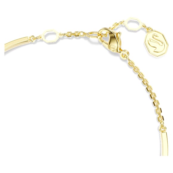 Bracelete Idyllia, Combinação de lapidações, Concha, Verde, Lacado a dourado - Swarovski, 5715616