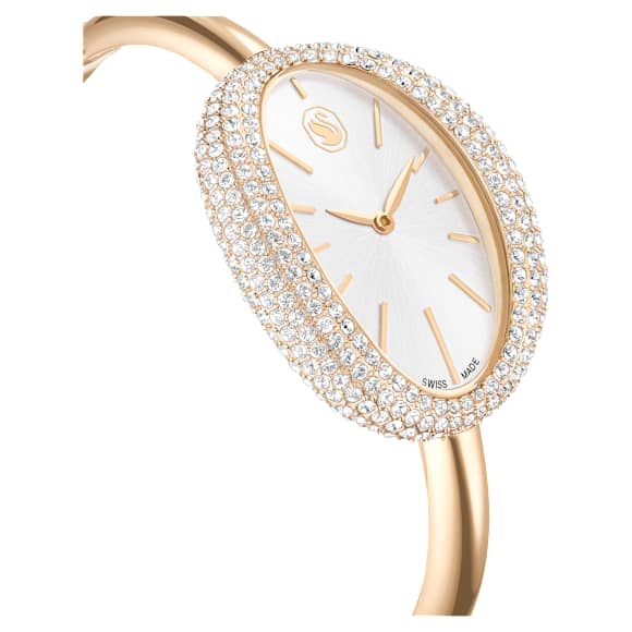 Reloj Imber bangle, Fabricado en Suiza, Brazalete de metal, Tono dorado, Acabado tono oro champán - Swarovski, 5716108